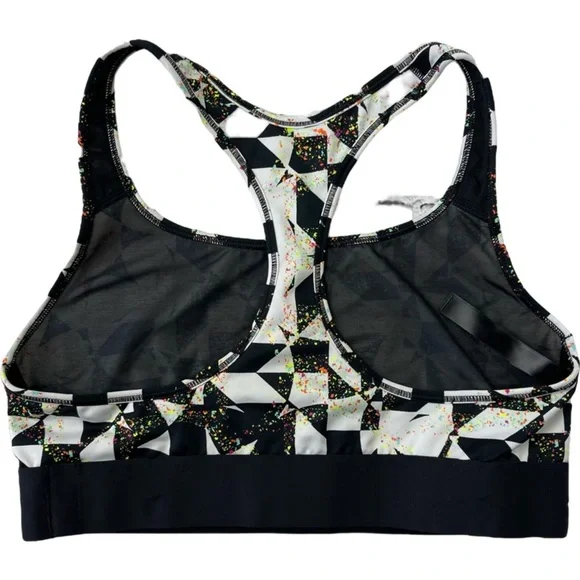 Victoria's Secret VSX Sports Bra Bralette Crop Top White black multicolor size S - Picture 2 of 14